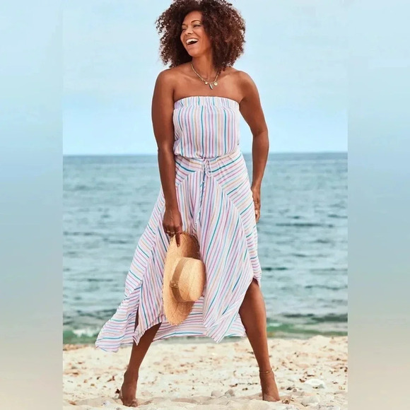 Swimsuits For All Other - Swimsuits For All Riley Bandeau Cover Up Dress Strapless Plus Size 18 20 XXL